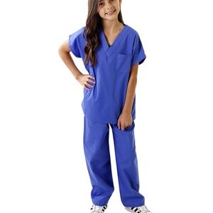Kids Blue Scrubs, size medium 8-10